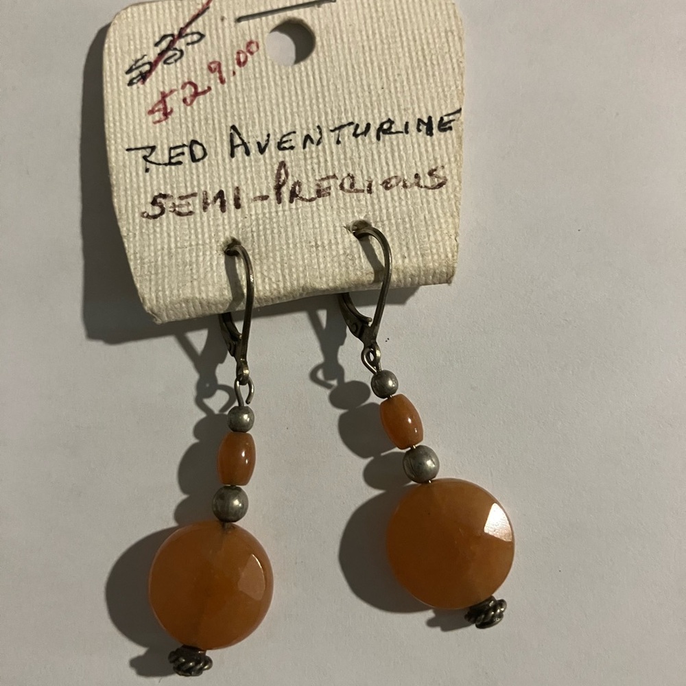 Red Aventurine Earrings